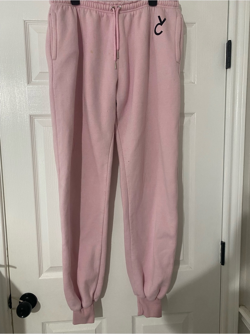 Kids Pink Cozy Fleece Jogger Pants